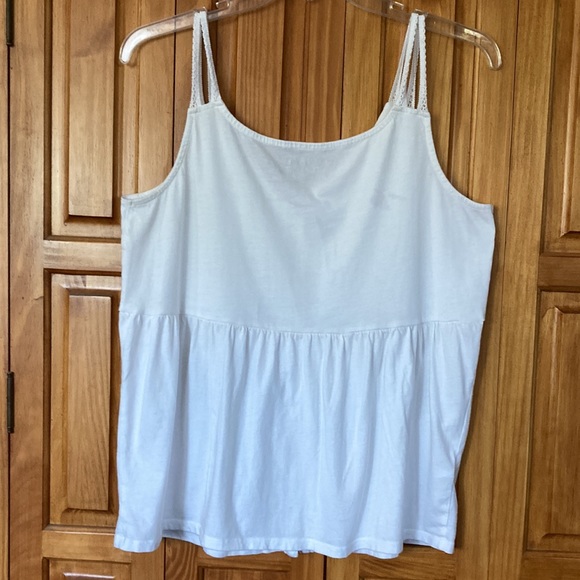Eddie Bauer; Double thin strap top; Cream; - Picture 2 of 4